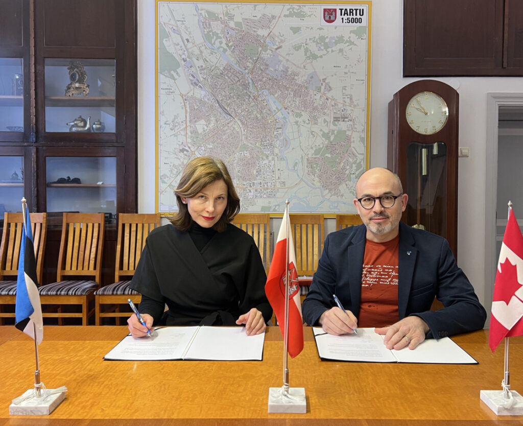 Tartu ja Sherbrooke’i linn Kanadast tihendavad rahvusvahelist koostööd