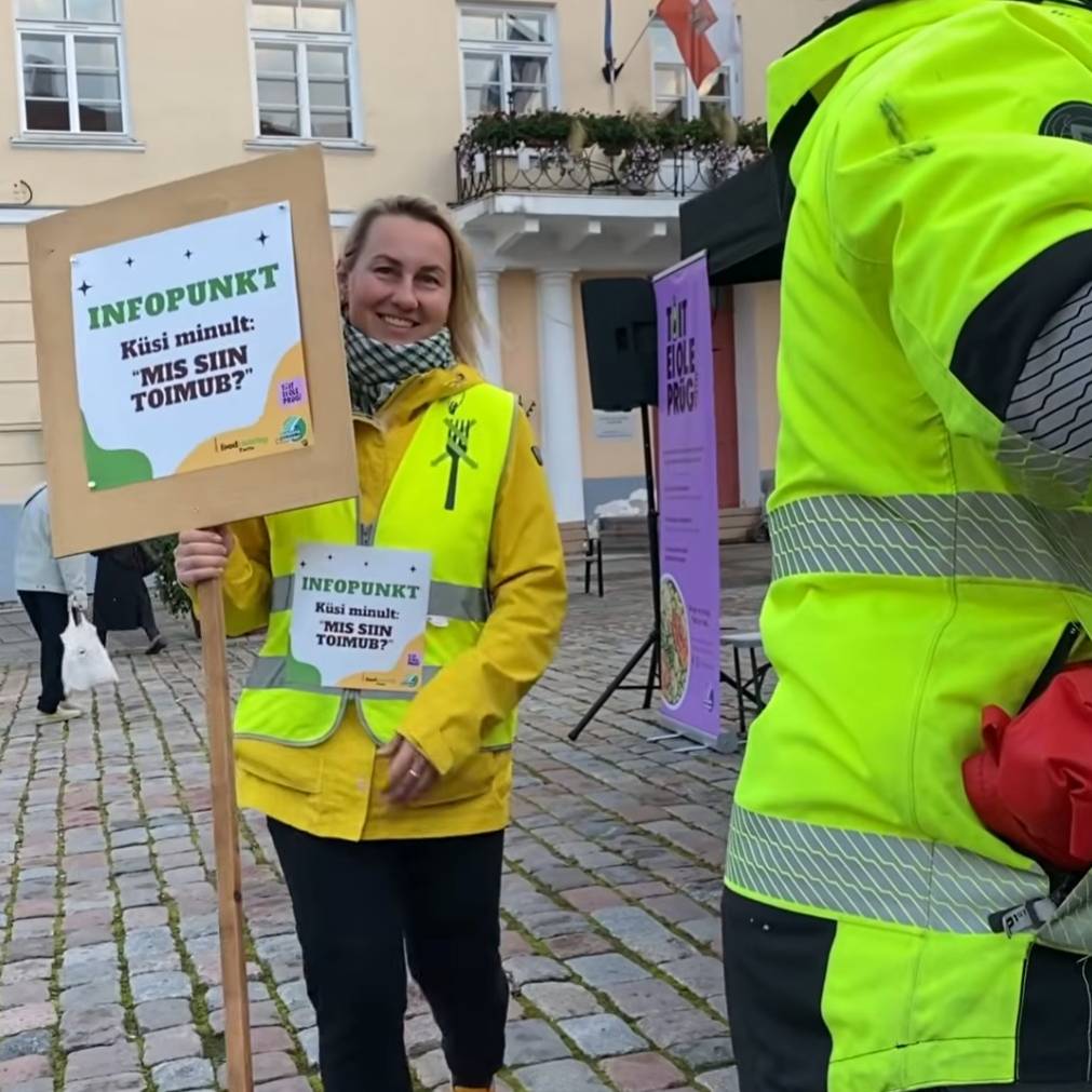 Video: Tartu Raekoja platsil tähistati toiduraiskamise vähendamise päeva
